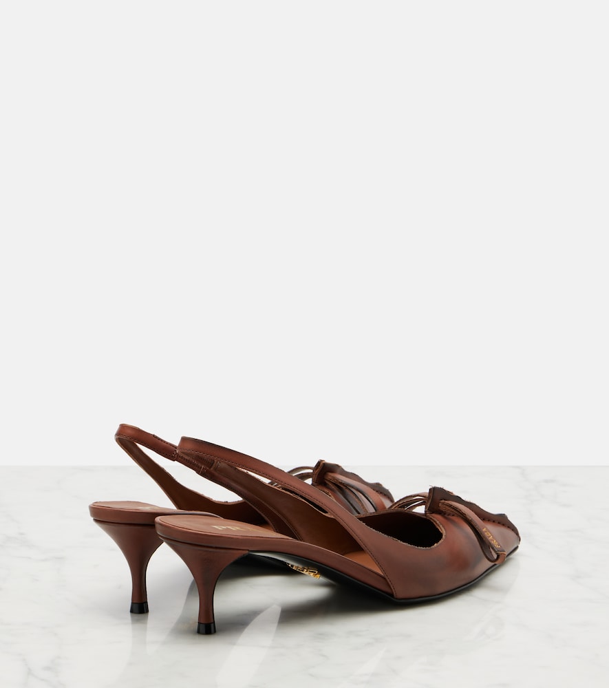  Prada Prada Slingback-pumps Aus Leder 