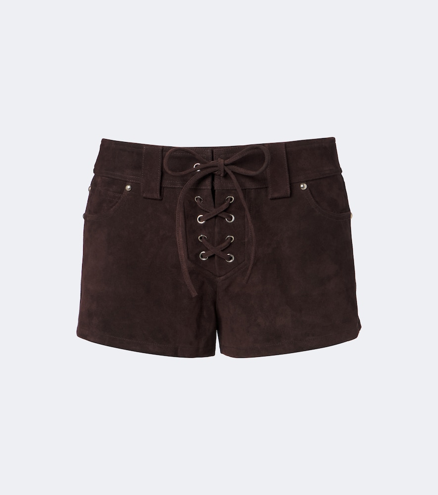 Staud Shorts Geo in suede
