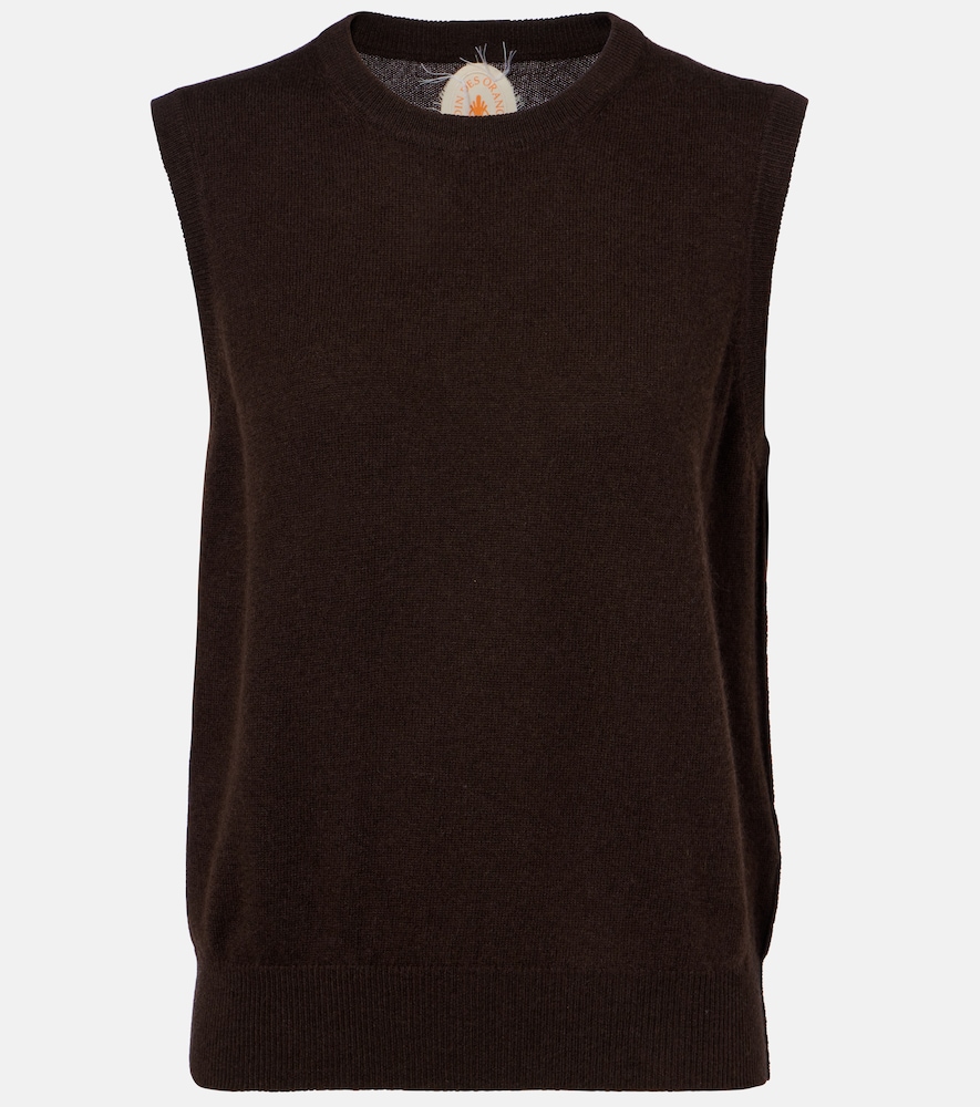 Jardin des Orangers Wool and cashmere tank top
