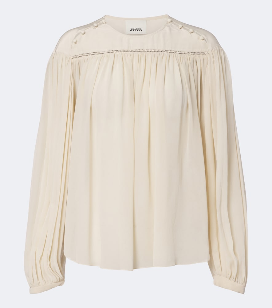 Isabel Marant Nuna Silk Blouse In Weiss