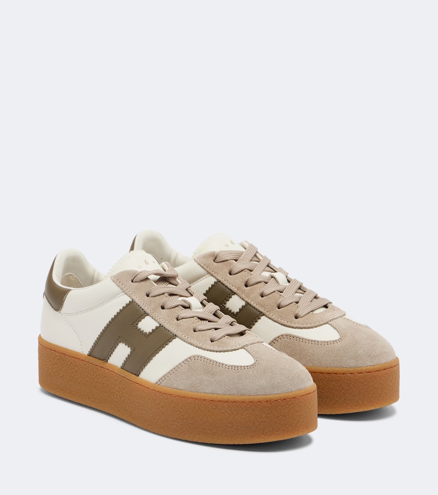 Sneakers Cool aus Leder mit Veloursleder