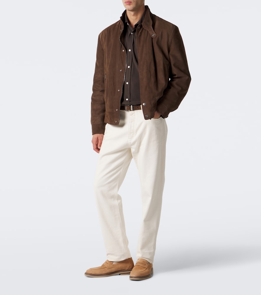 Suede Penny Loafers