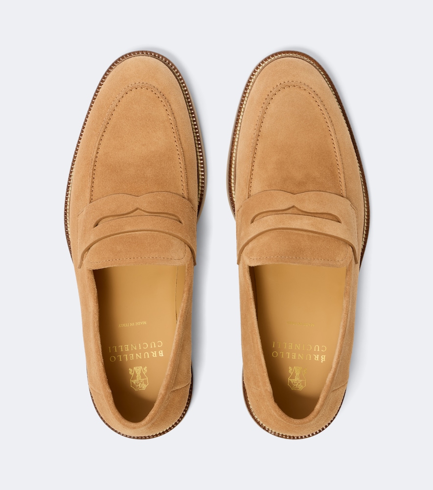 Suede Penny Loafers