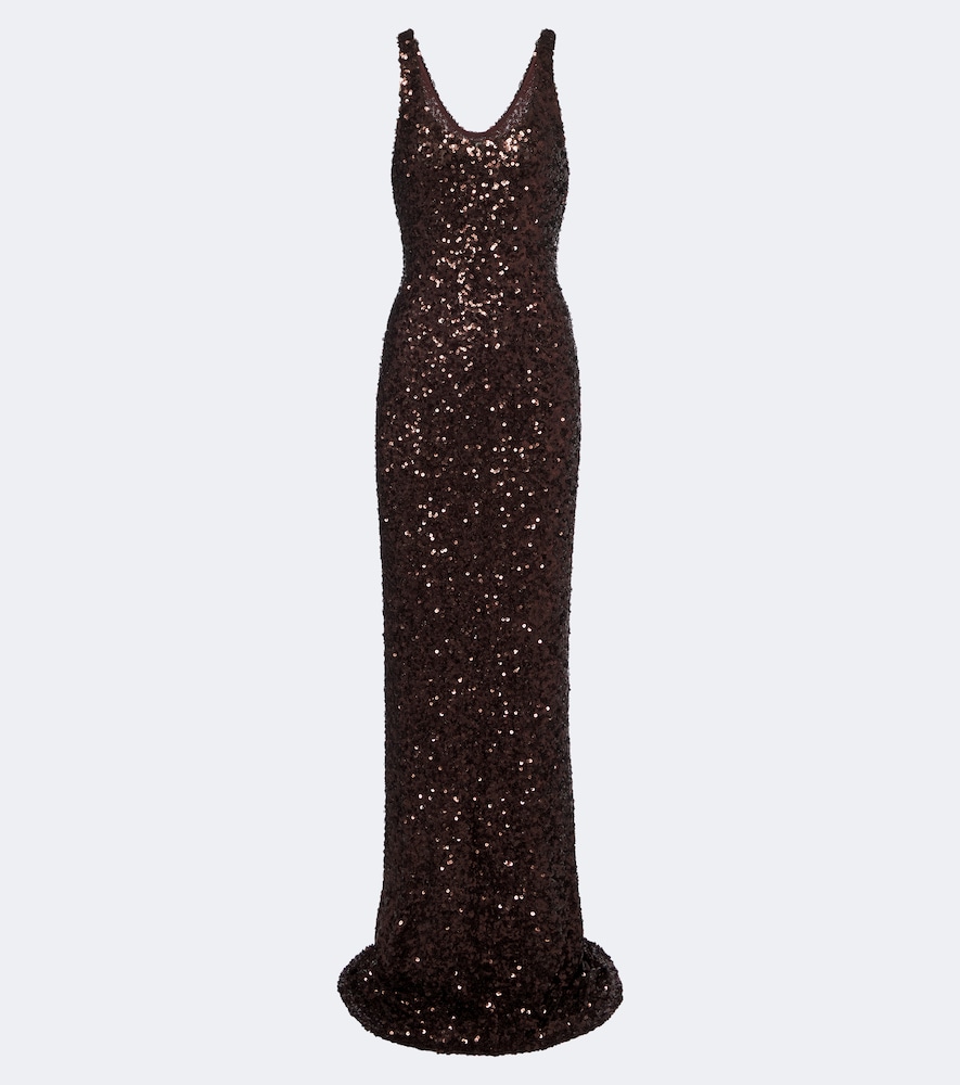 Robe mit Pailletten