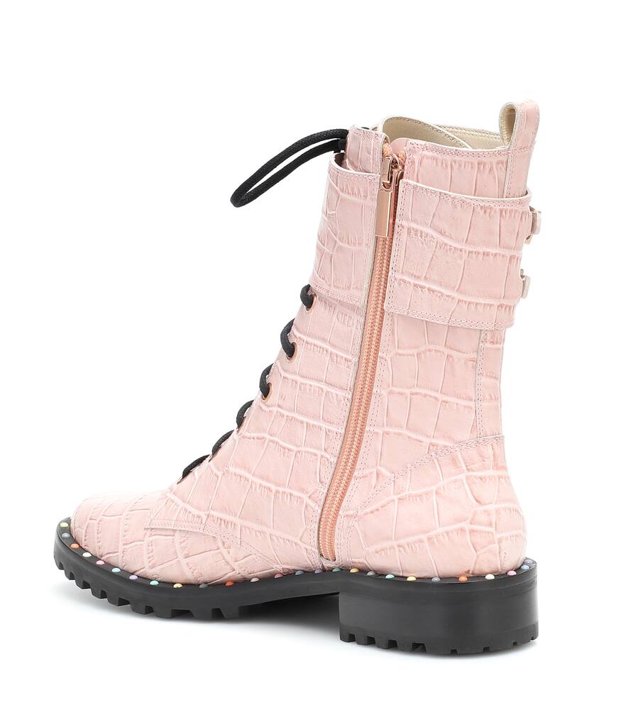 SOPHIA WEBSTER BESSIE LEATHER ANKLE BOOT,P00408903