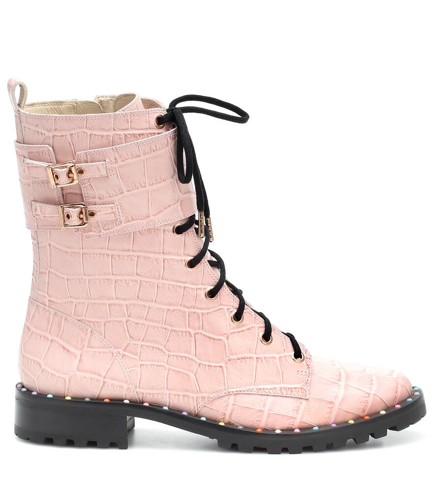 SOPHIA WEBSTER BESSIE LEATHER ANKLE BOOT,P00408903