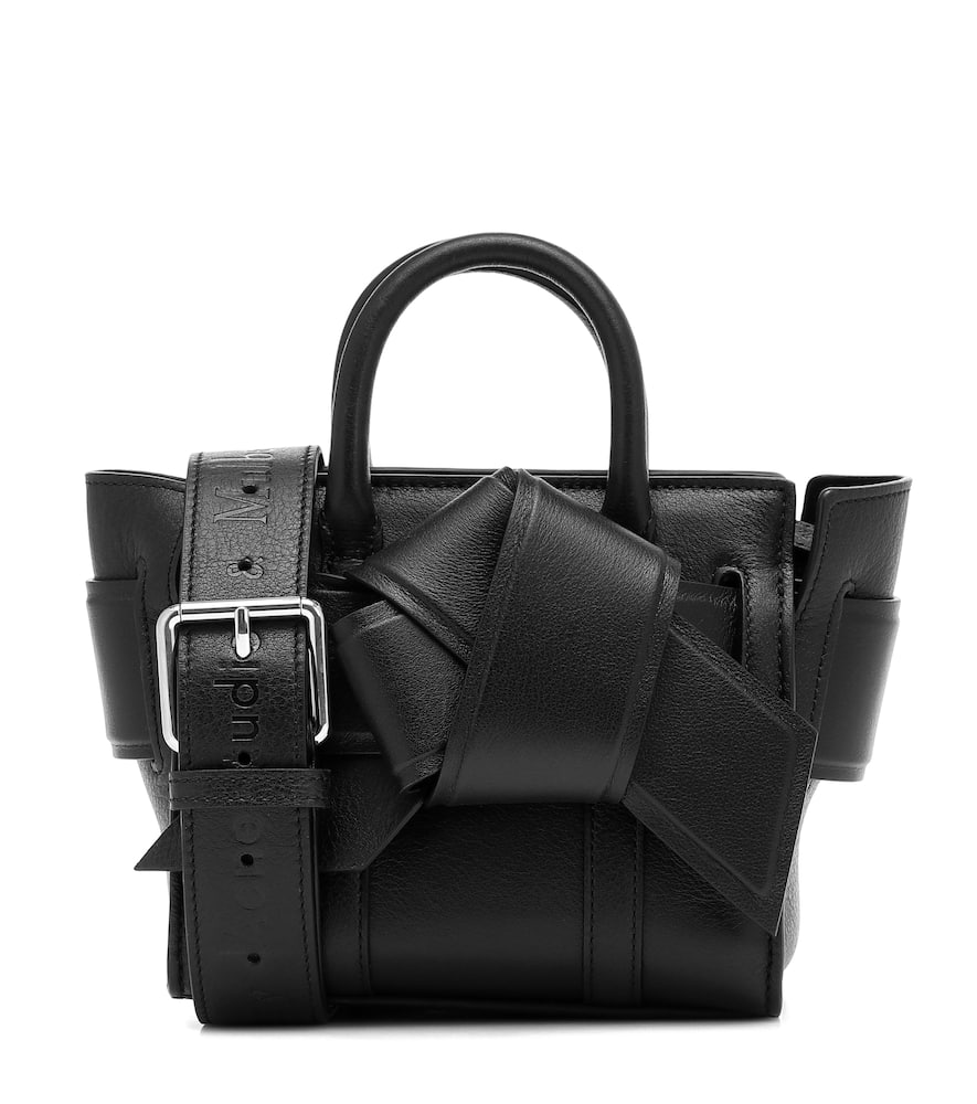Click to view more detailed imagery on our partner's website Acne Studios & Mulberry X Mulberry Micro Bayswater Musubi Leather Tote In Black