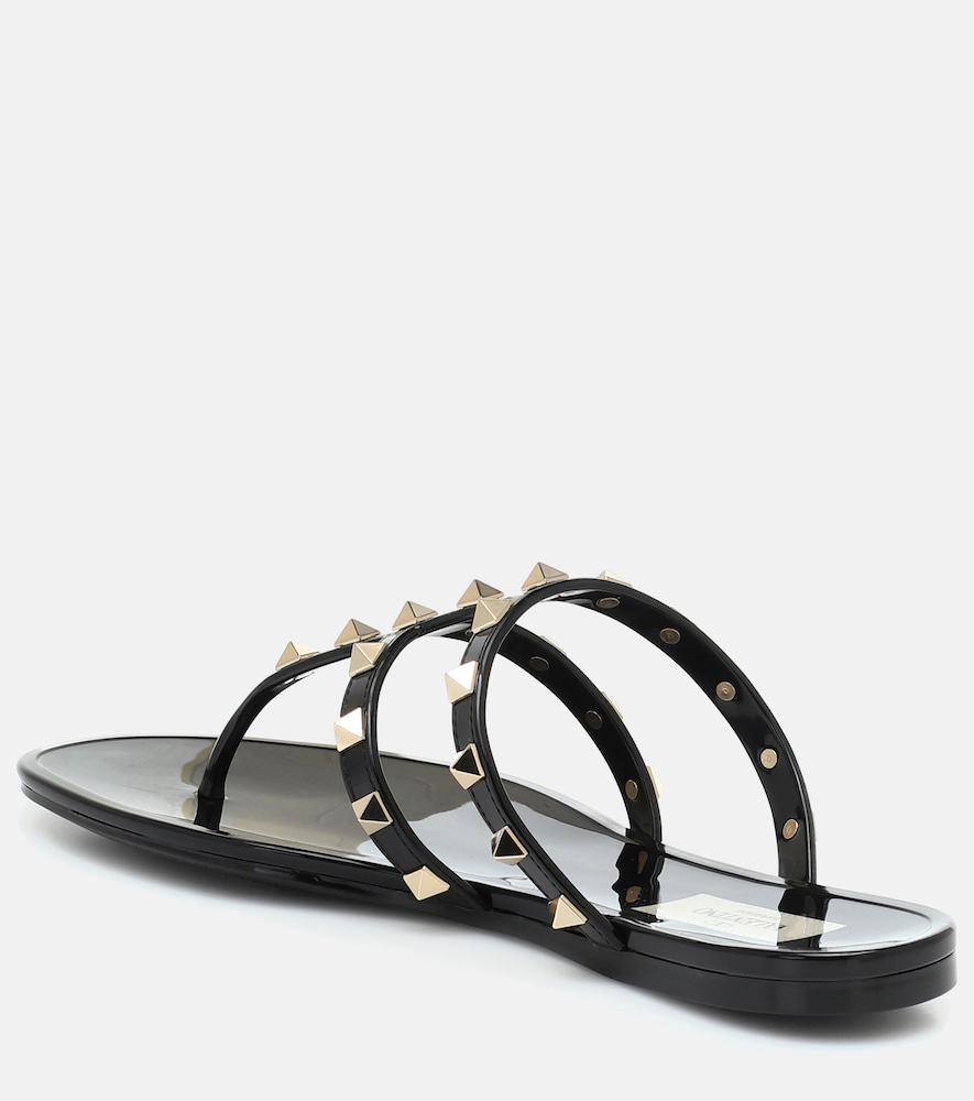 Garavani Rockstud Pvc Thong Slides