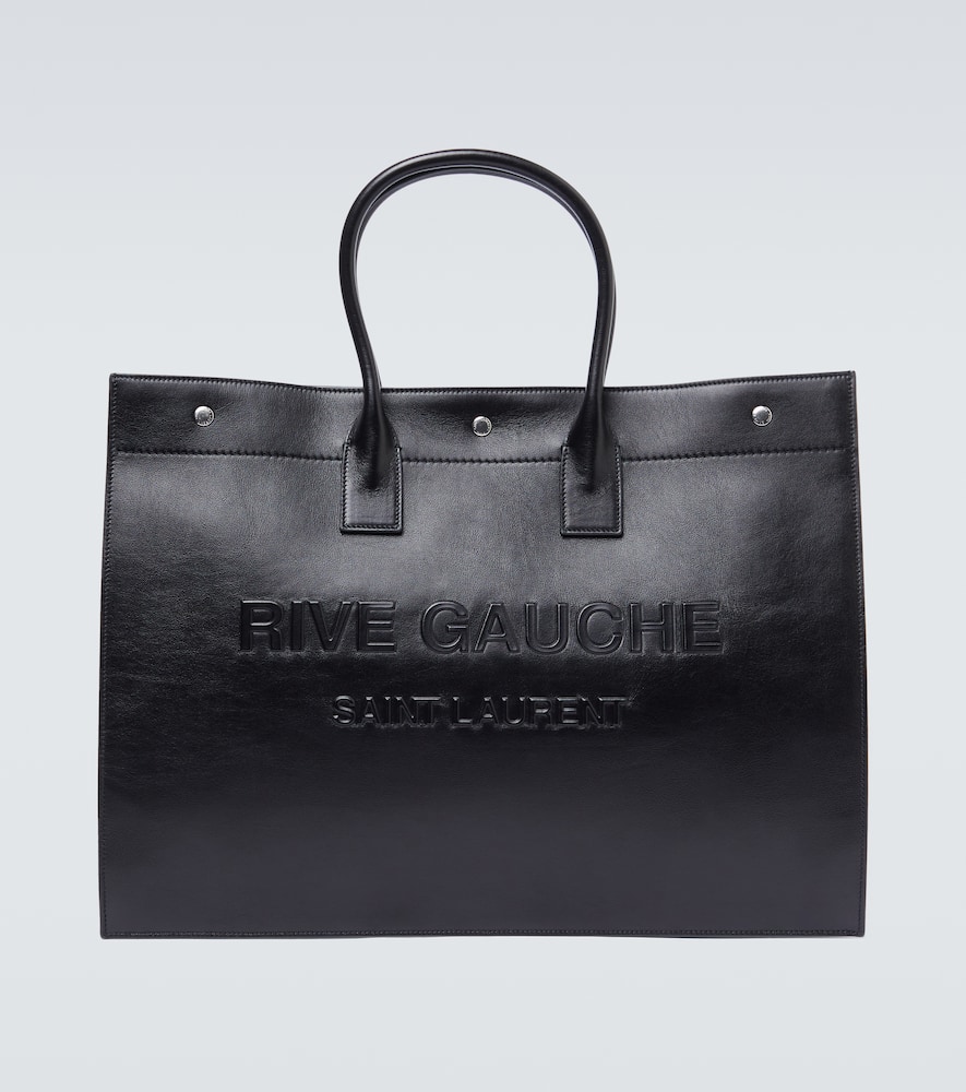 Rive Gauche leather tote bag