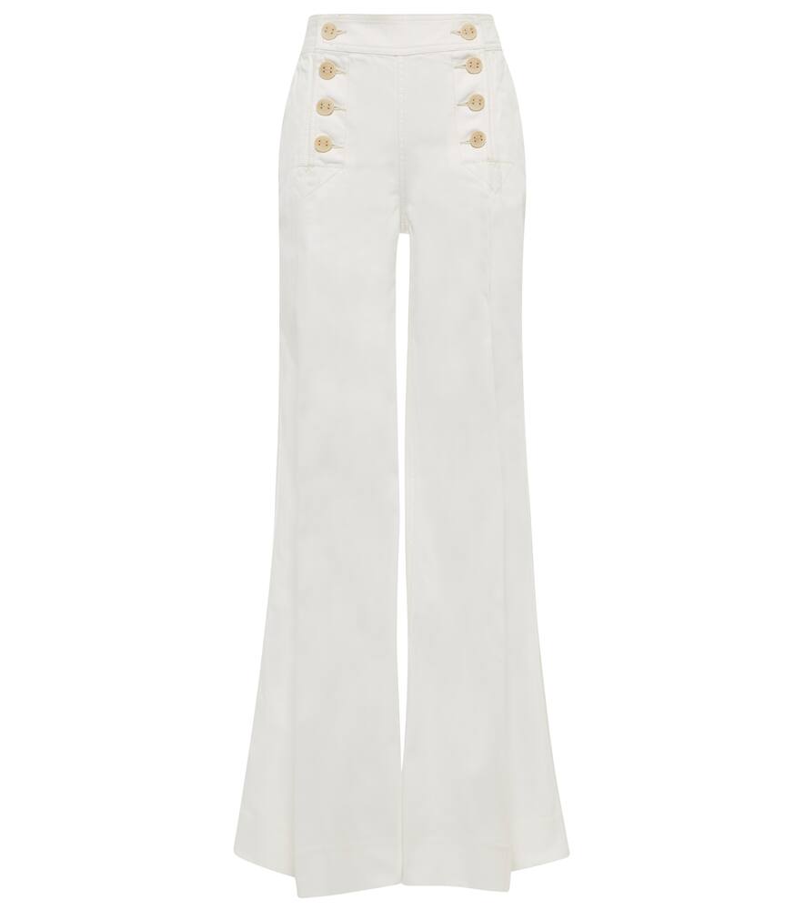 Zimmermann Postcard high-rise wide-leg jeans
