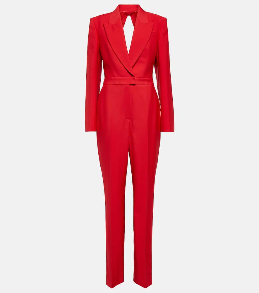Alexander McQueen Cutout wool jumpsuit