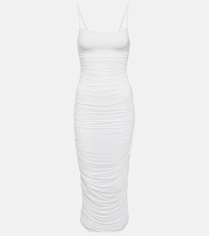 Wardrobe.NYC Ruched jersey slip dress