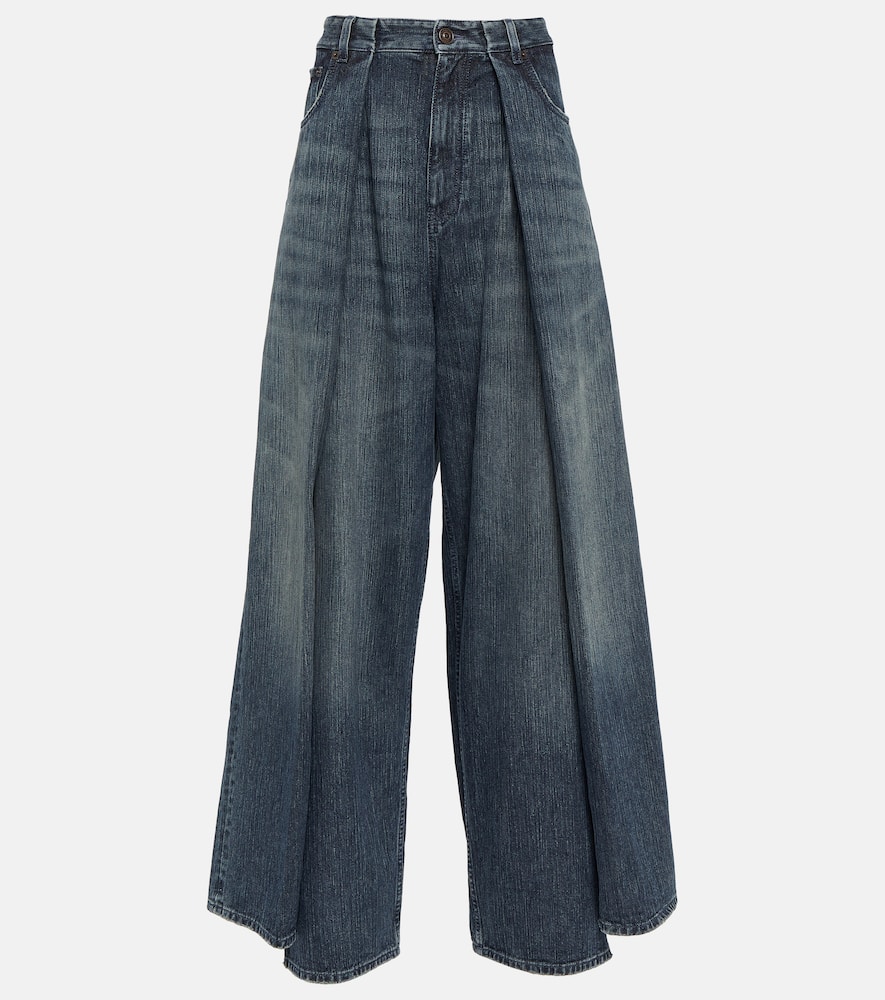High-rise wide-leg jeans