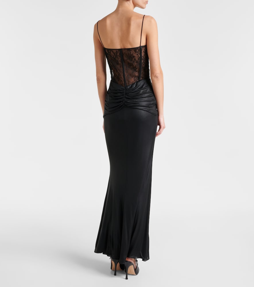  Alessandra Rich Alessandra Rich Maxikleid Aus Jersey 