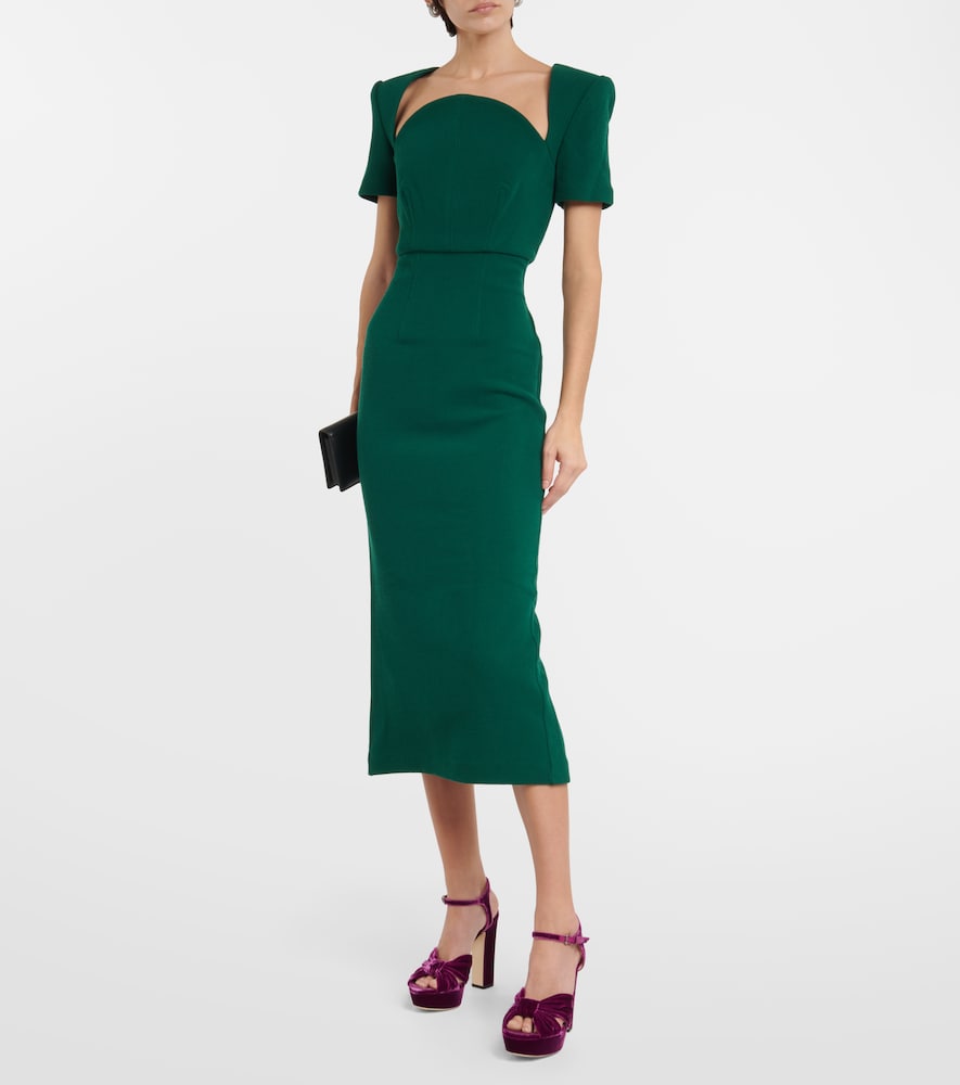 Jimmy Choo Heloise 120 velvet peep-toe pumps