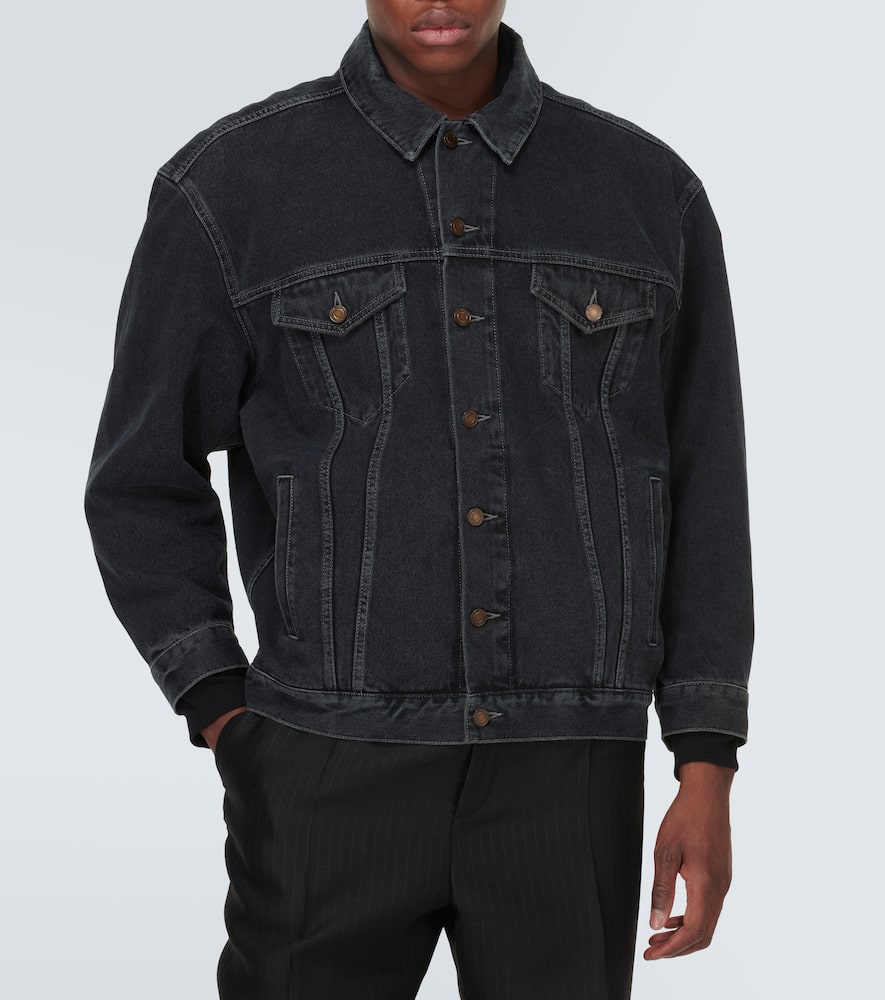 Shop Saint Laurent Denim Jacket In Blue