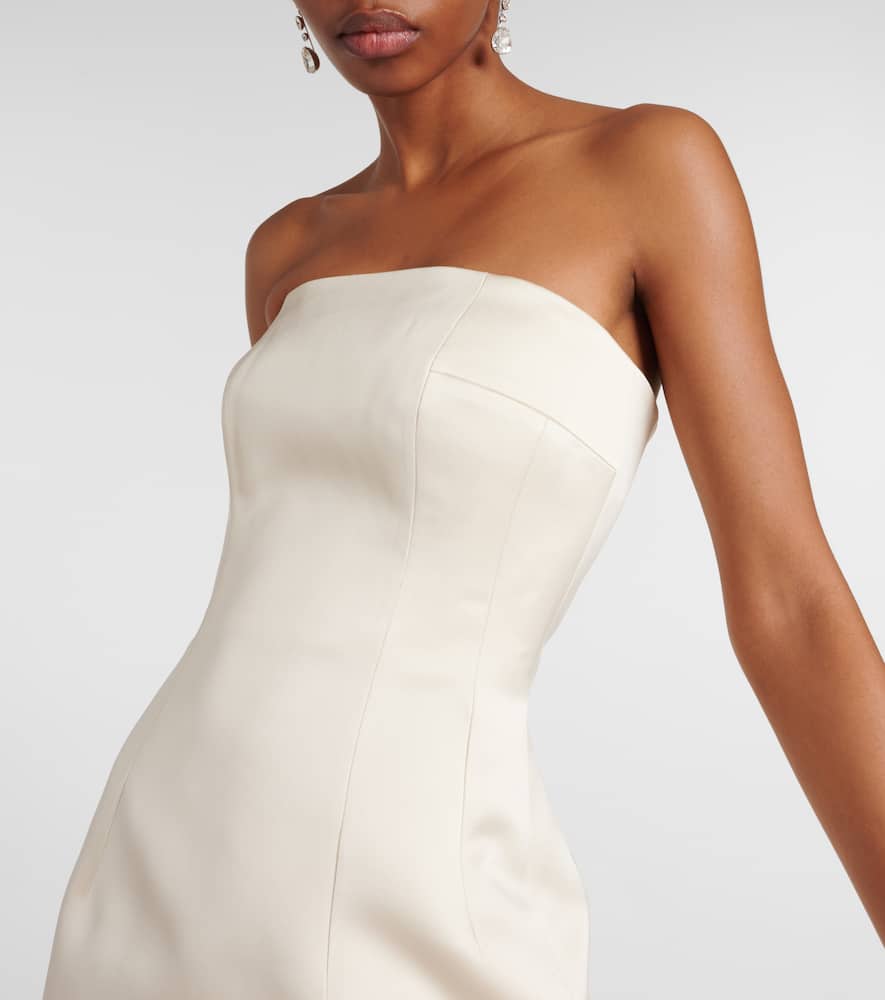 Emilia Wickstead Strapless Gown In Ivory