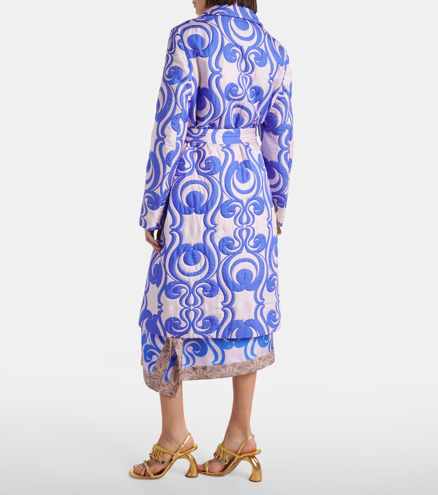  Dries Van Noten Dries Van Noten Quilted Wrap Coat 