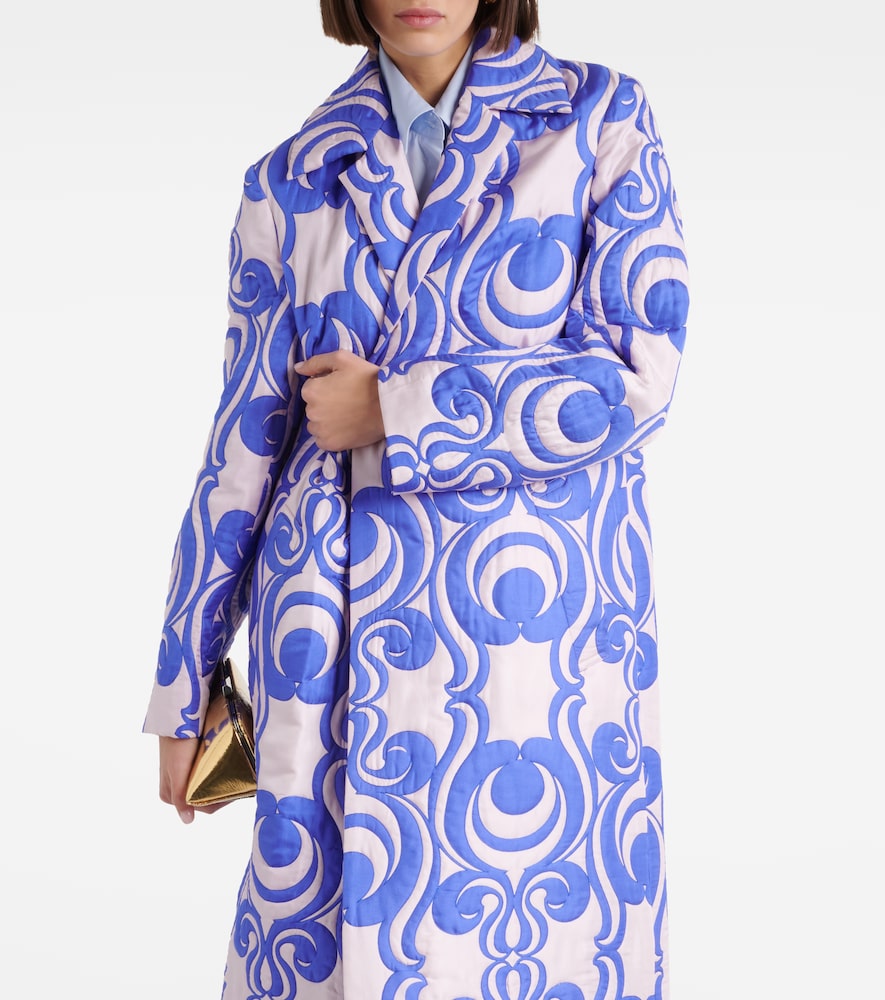  Dries Van Noten Dries Van Noten Quilted Wrap Coat 