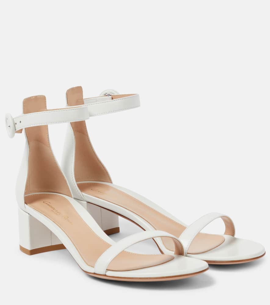 Gianvito Rossi Bridal Versilia Satin Sandals In White