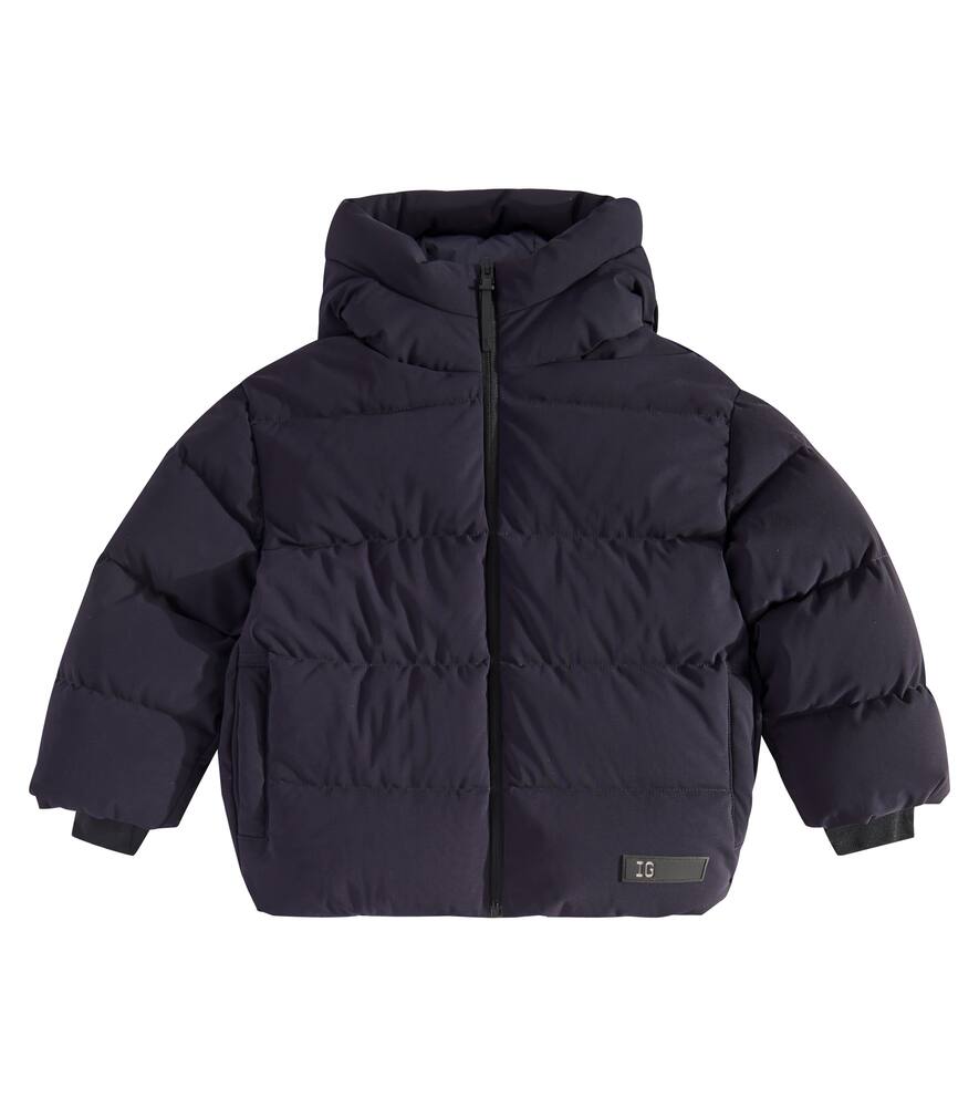Il Gufo Technical Down Jacket In Blue