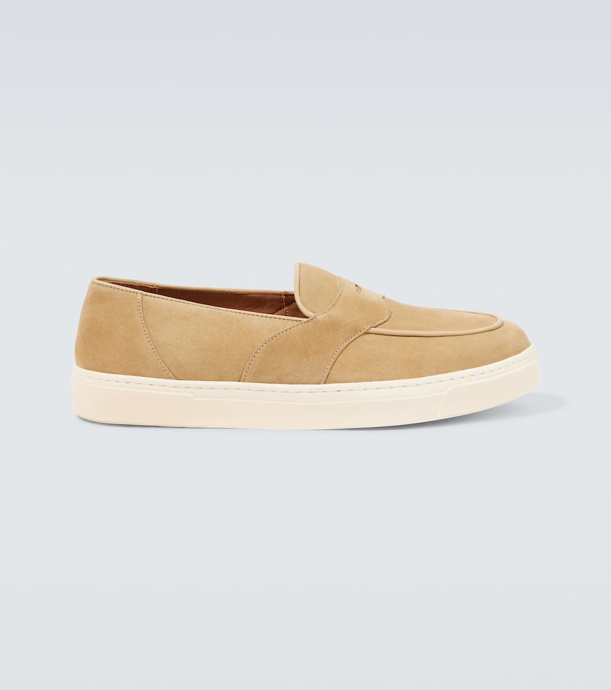 George Cleverley Joey II suede penny loafers