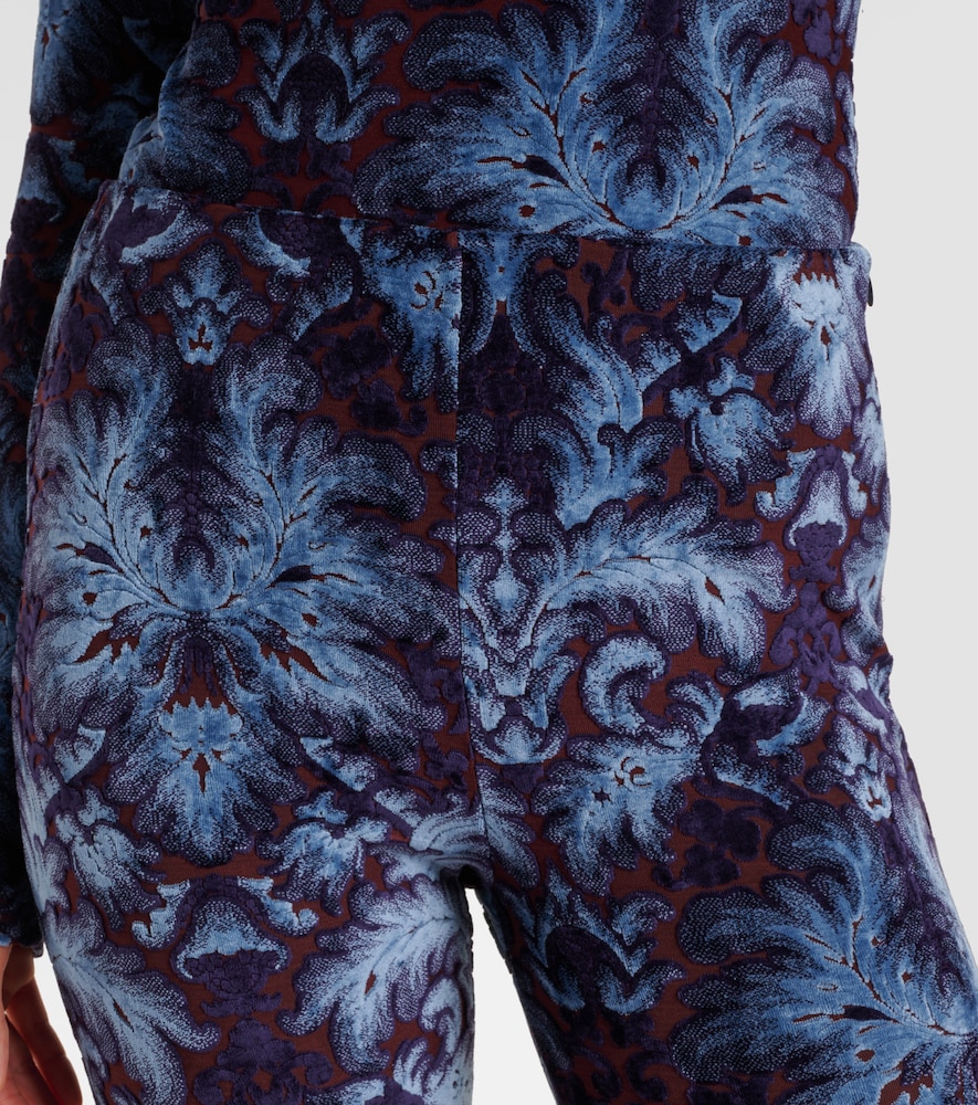  Etro Etro Printed Crãªpe High-rise Flared Pants 