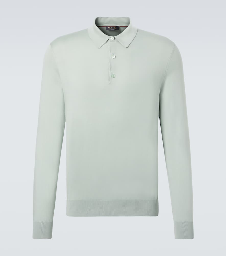 Loro Piana Cotton Polo Shirt In Green