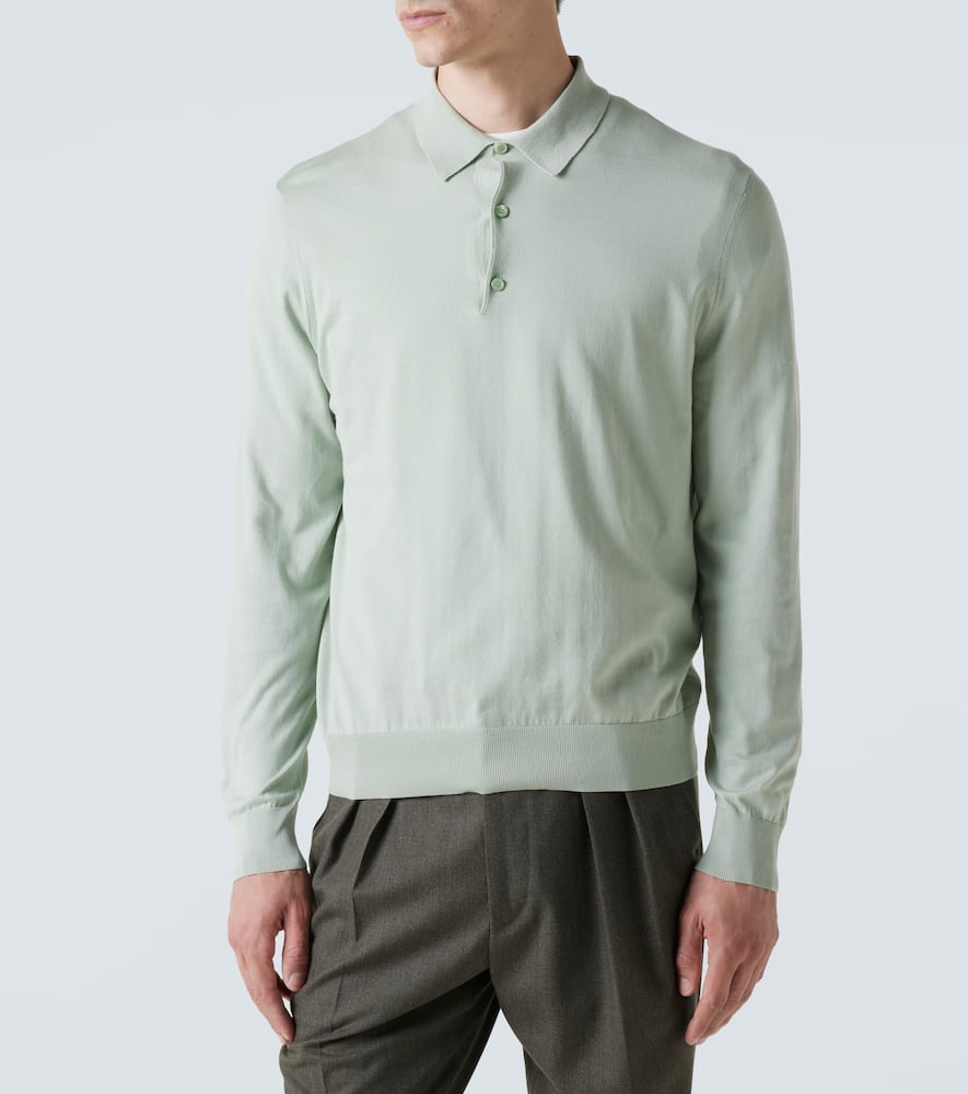 Loro Piana Cotton Polo Shirt In Green