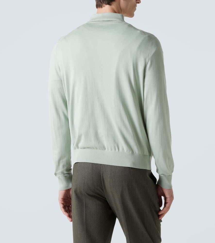 Loro Piana Cotton Polo Shirt In Green
