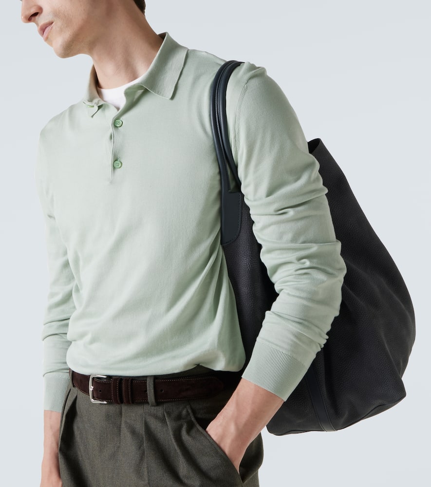 Loro Piana Cotton Polo Shirt In Green