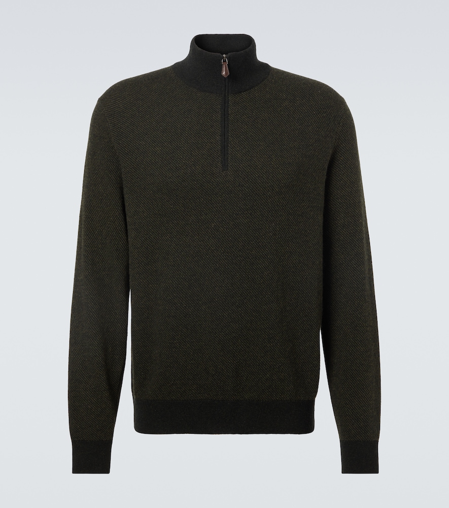 Loro Piana Loro Piana Roadster cashmere half-zip sweater　ロロ ピアーナ ロードスター カシミア ハーフジップ セーター