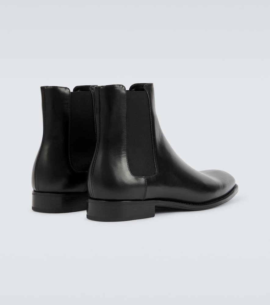  Saint Laurent Saint Laurent Adrien Leather Chelsea Boots 