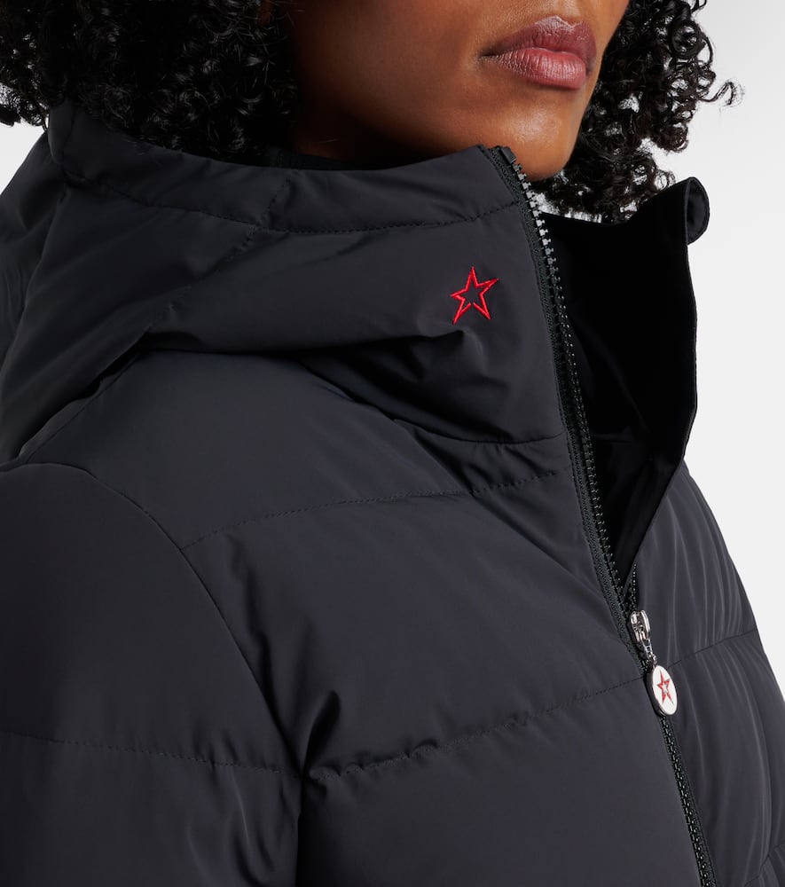 Perfect Moment Polar Flare Down Ski Suit In Black