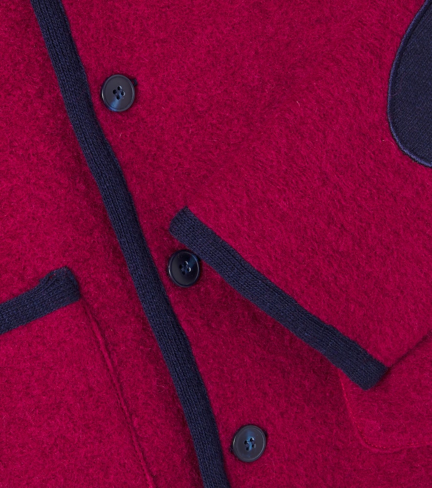 La Coqueta Lorenzo Wool-blend Coat In Burgundy