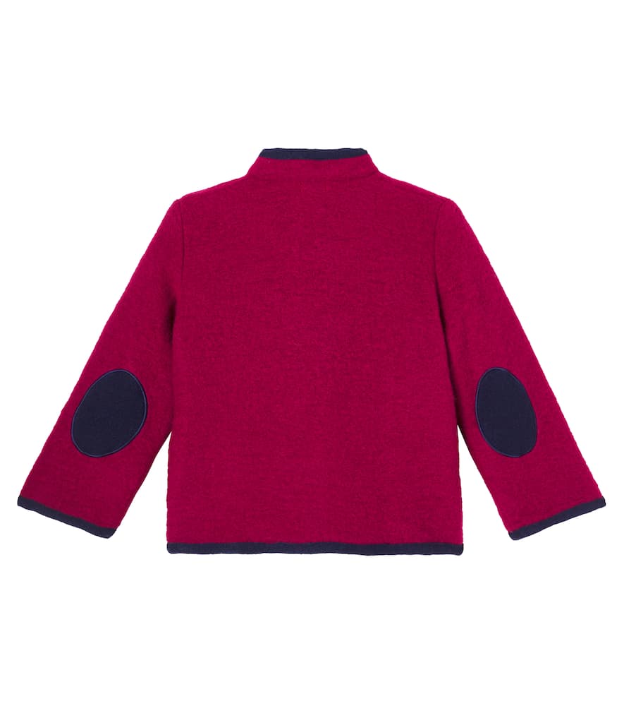 La Coqueta Lorenzo Wool-blend Coat In Burgundy