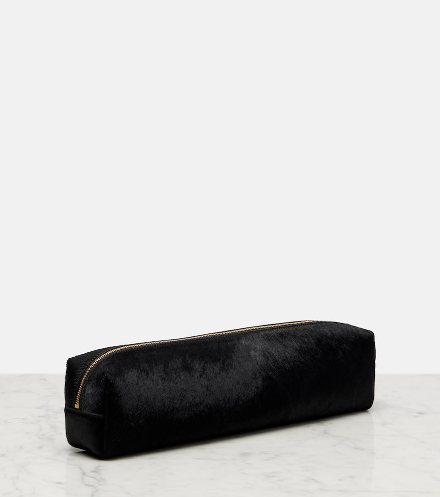 Khaite Kye Calf Hair Clutch In Black