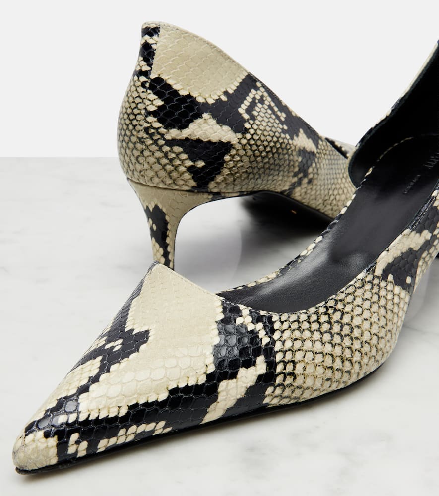 Khaite 45mm Jett D'orsay Heeled Pumps In Multi