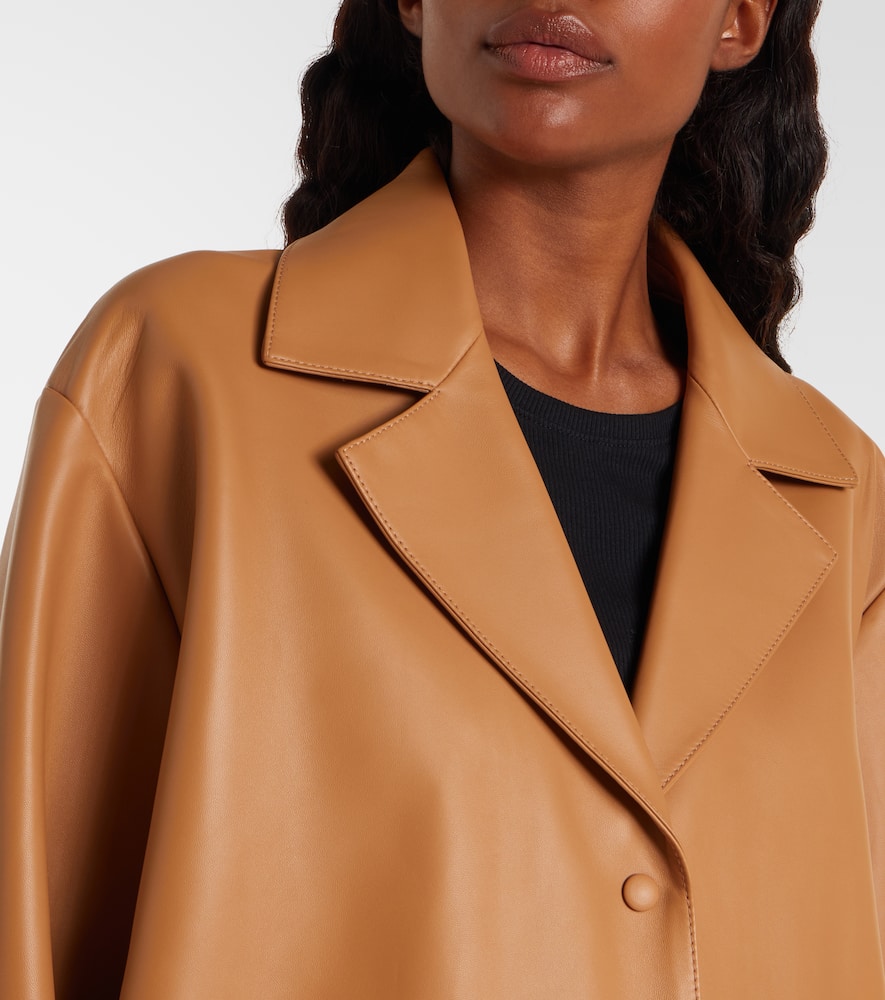 Loewe Pyjama Leather And Suede Jacket In Brown