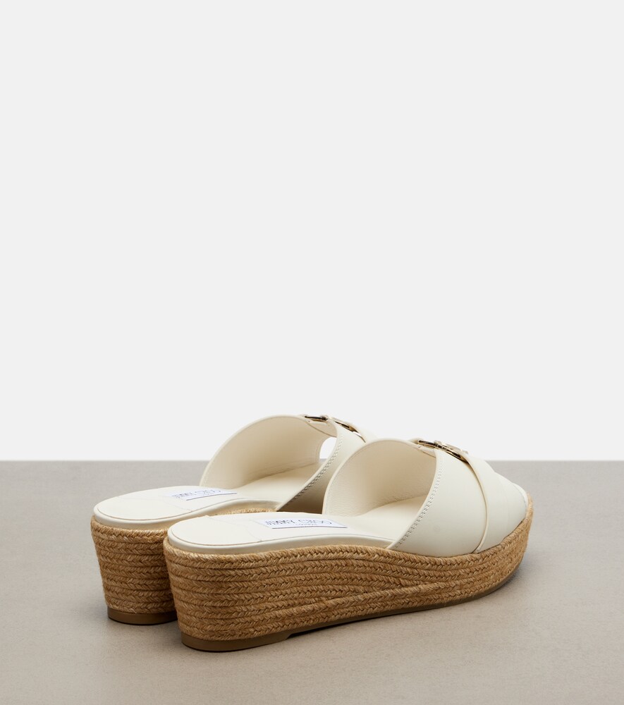  Jimmy Choo Jimmy Choo Leda Wedge Espadrilles 