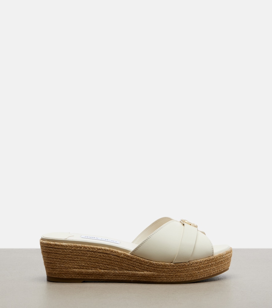  Jimmy Choo Jimmy Choo Leda Wedge Espadrilles 