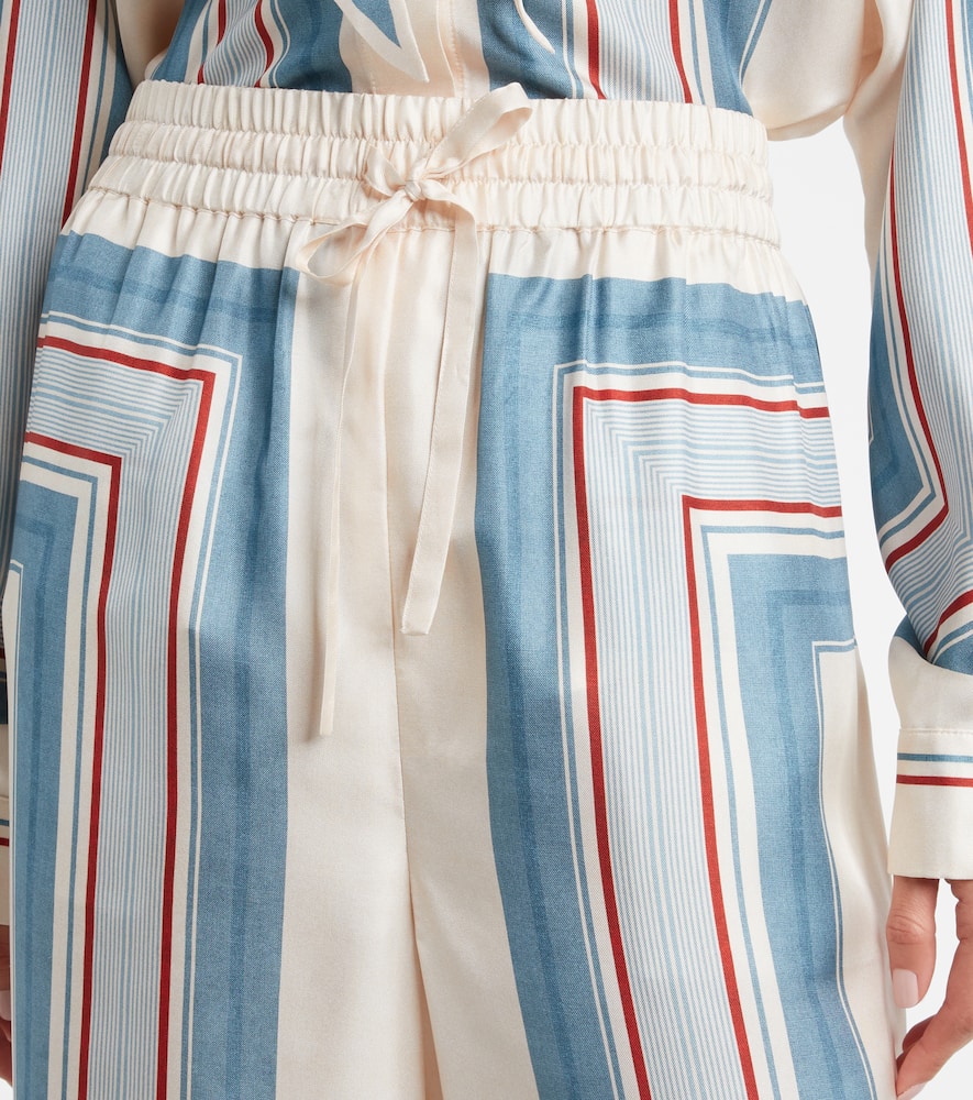 Zimmermann Printed Silk Wide-leg Pants In Multi