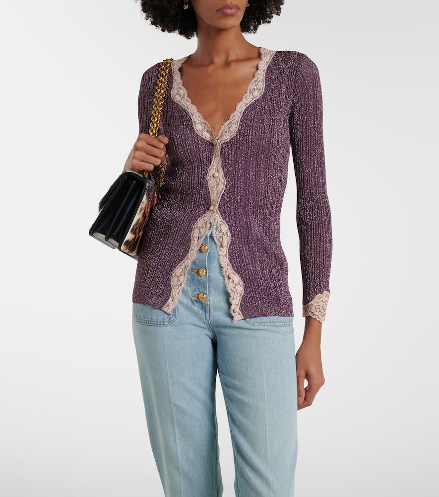 Valentino Lace-trimmed cardigan
