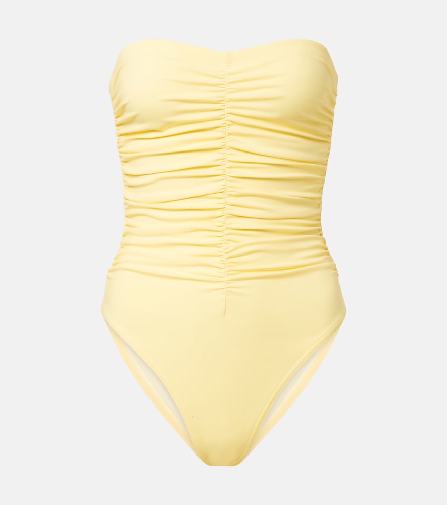 Karla Colletto Ruched bandeau swimsuit