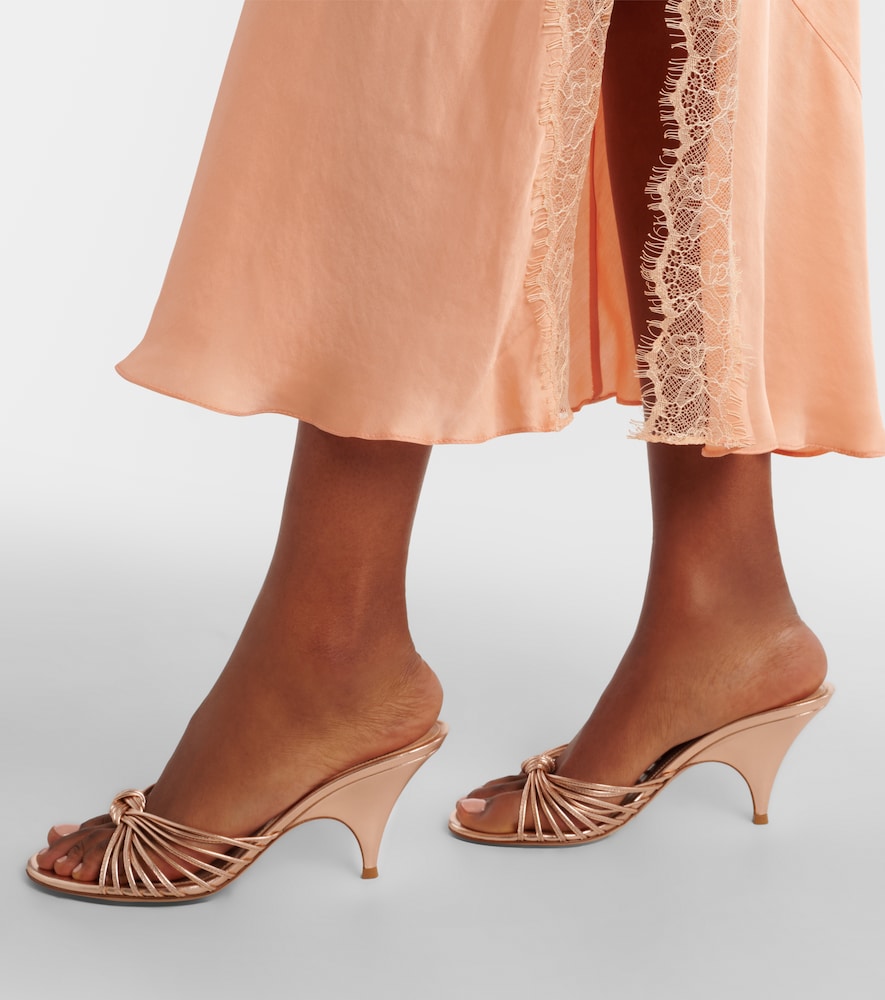  Poupette St Barth Poupette St Barth Slipdress Luli Aus Satin Mit Spitze 