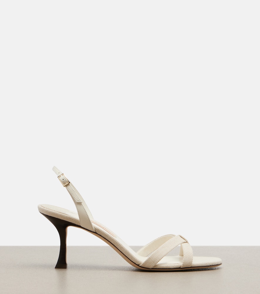  Jimmy Choo Jimmy Choo Slingback-sandalen Elsy Aus Canvas 