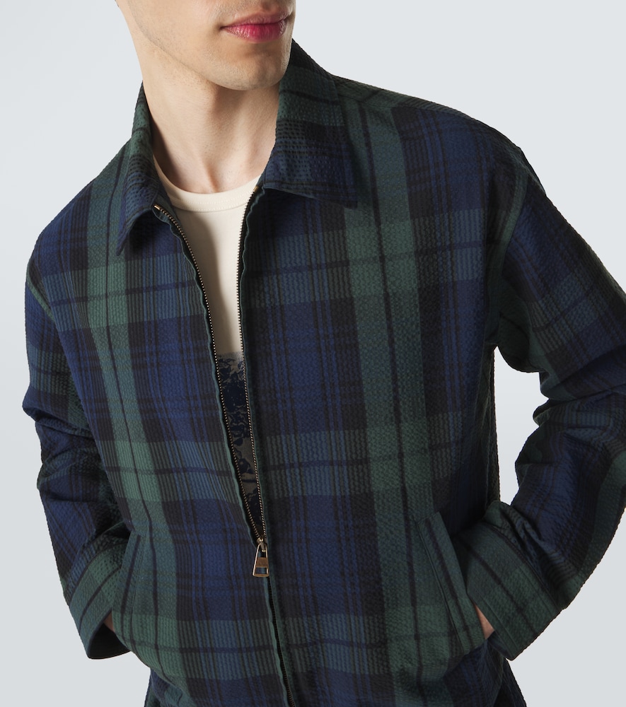  Jw Anderson Jw Anderson Blouson Aus Baumwoll-seersucker 
