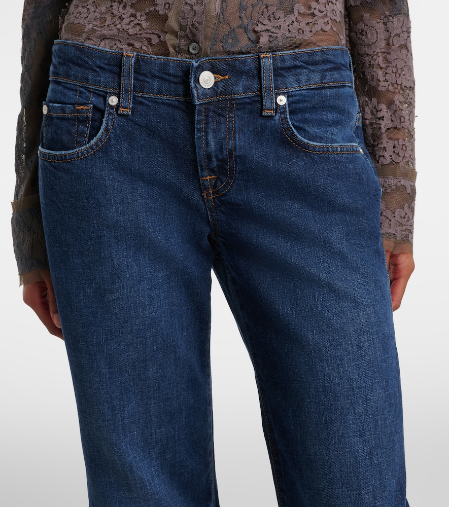 Low-Rise Flared Jeans