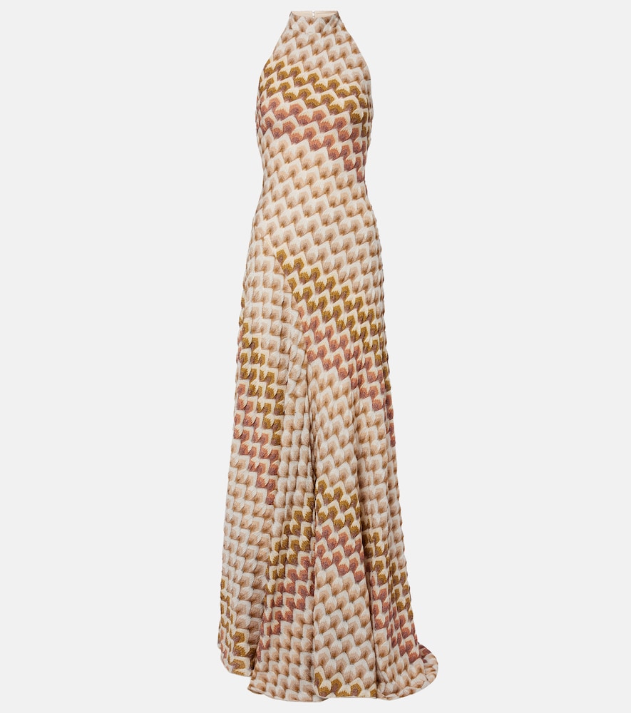 Missoni Women's Gold Halterneck Lame Gown UK Size 12 - Mytheresa