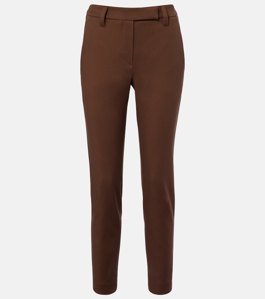 Schmale Hose aus einem Baumwollgemisch